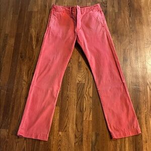 RRL (Double RL) Ralph Lauren Men's Red Chino Pants 32x34